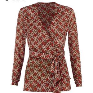 Cabi Ringleader Wrap Top